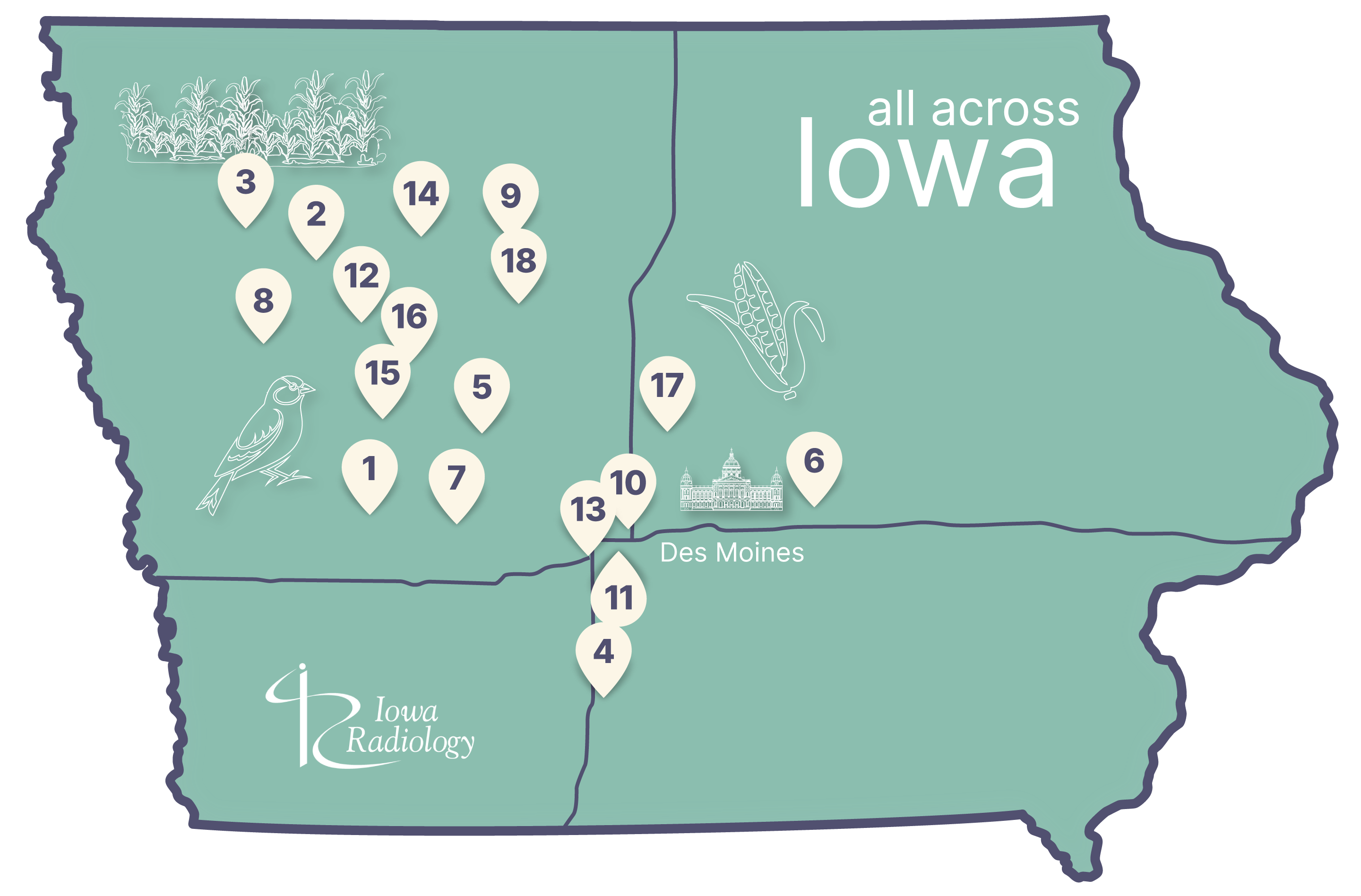iowa_radiology-hospital_map-03012024-2x Iowa-Radiology-Iowa-Hospitals-Graphic